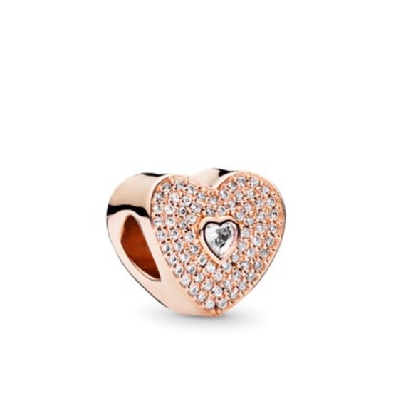 Pandora Accessories - Authentic Pandora Rose Gold Sweetheart Charm